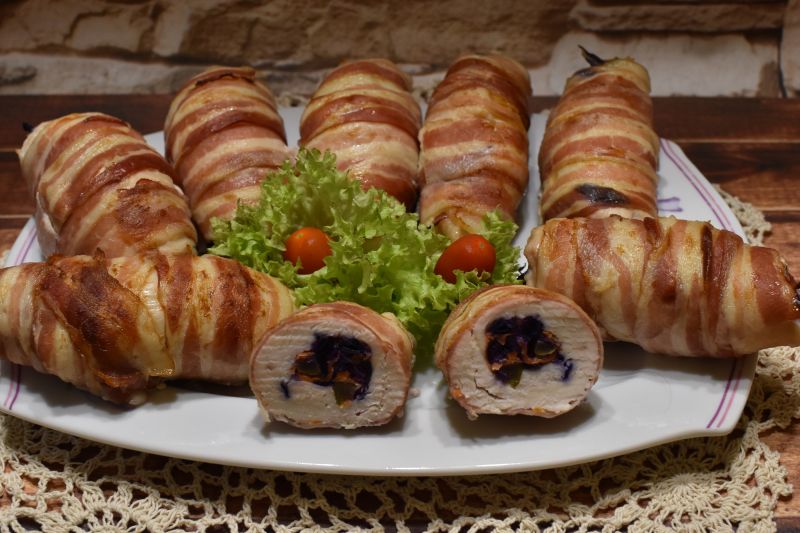 Fileciki z czerwoną kapustą