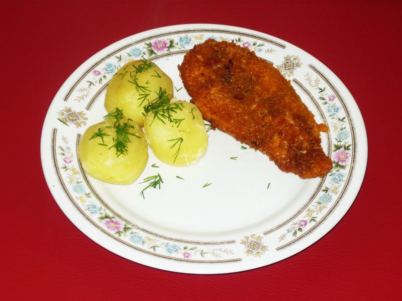 Filet drobiowy w płatkach kukurydzianych Filet drobiowy w płatkach kukurydzianych