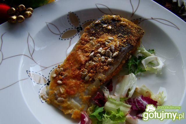 Filet karpia w płatkach i słoneczniku Filet karpia w płatkach i słoneczniku