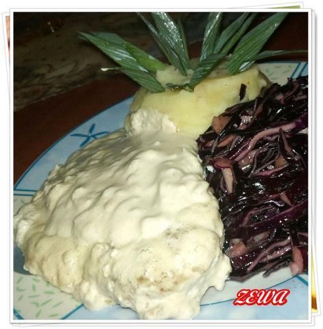 Filet na śmietance soją zakrapiany