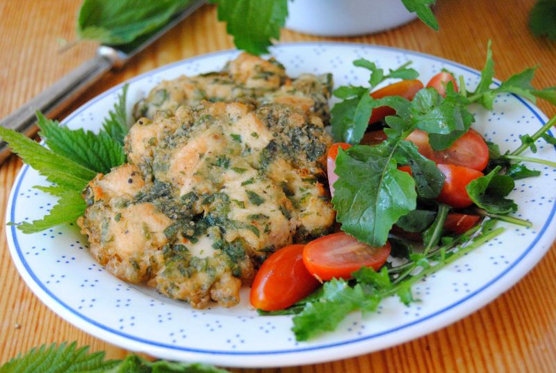 Filet w cieście pokrzywowym