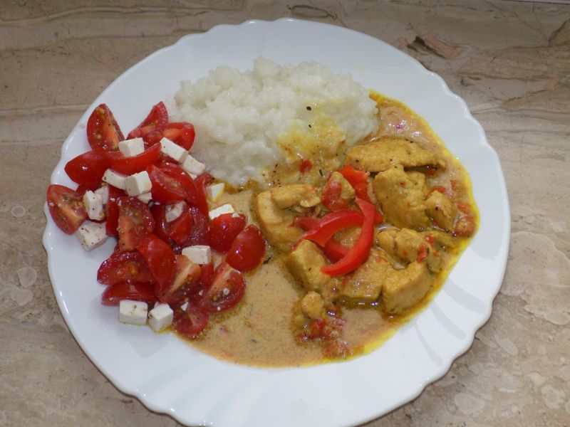 Filet w mleczku kokosowym z curry