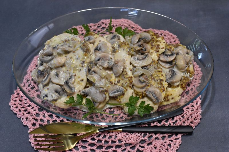 Filet w sosie z musztardą