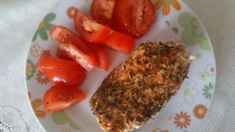 Filet z indyka smażony bez tłuszczu