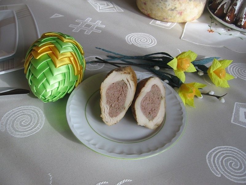 Filet z kurczaka faszerowany