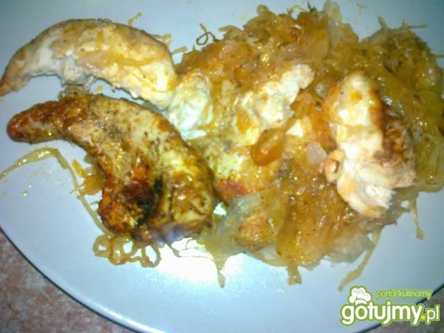 Filet z kurczaka w kapuście Filet z kurczaka w kapuście