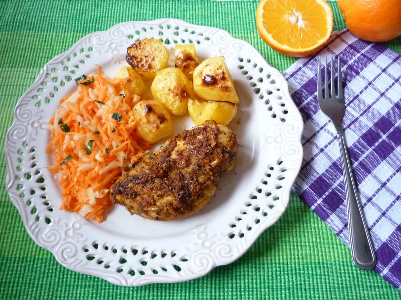 Filet z kurczaka w soku z pomarańczy