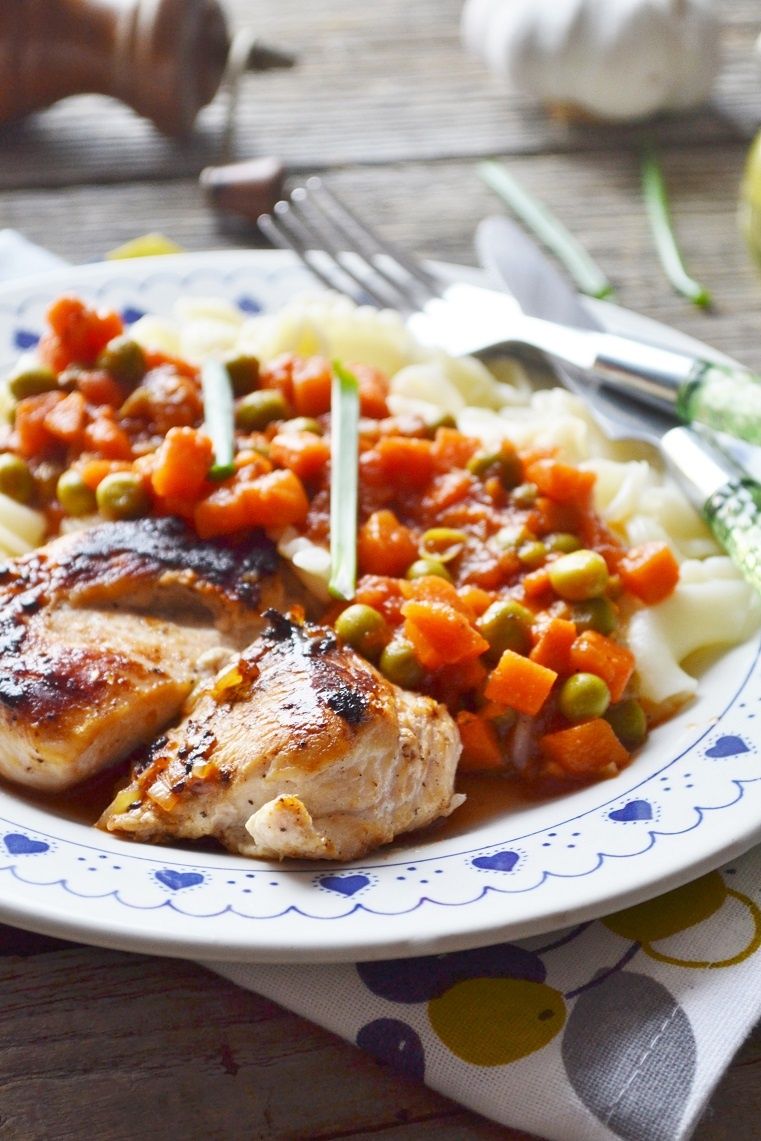 Filet z kurczaka w sosie jarzynowym Filet z kurczaka w sosie jarzynowym