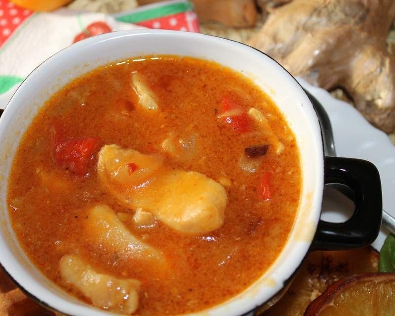 Filet z kurczaka w sosie słodko- kwaśnym 