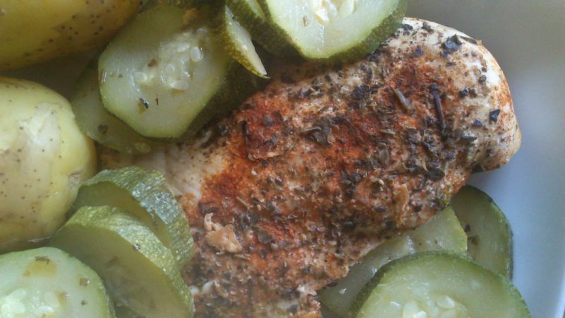 Filet z kurczaka z cukinią
