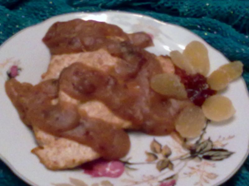 Filet z kurczaka z sosem żurawinowo-imbirowym