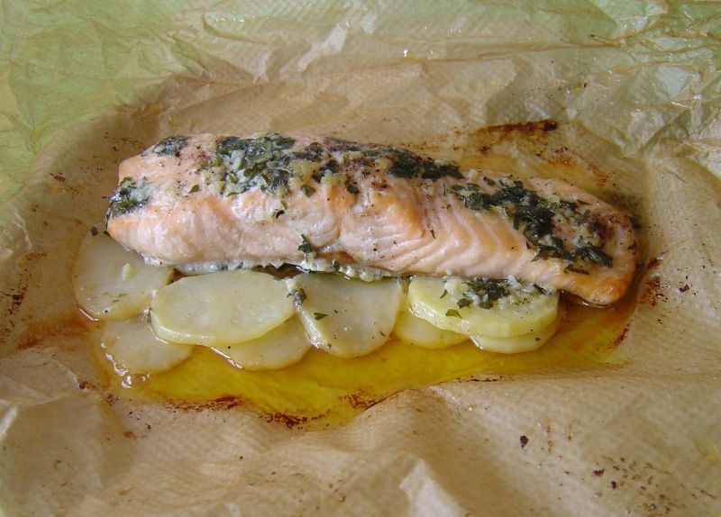 Filet z łososia z piekarnika  Filet z łososia z piekarnika