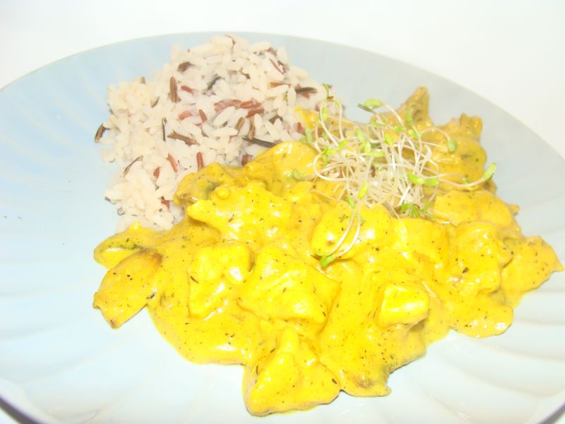 Filet z pieczarkami w curry