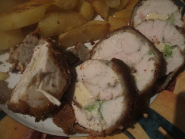 Filet z porą i serem