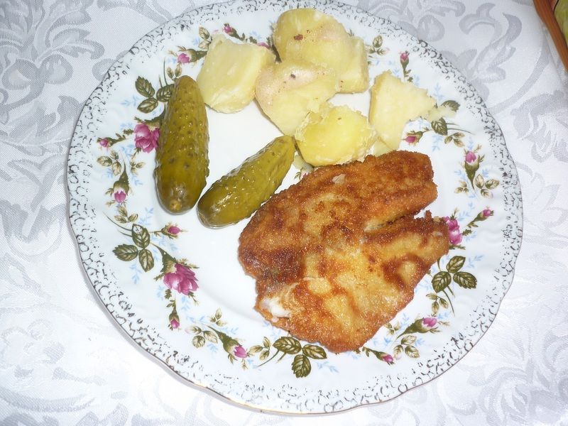Filet z ryby smażony w panierce
