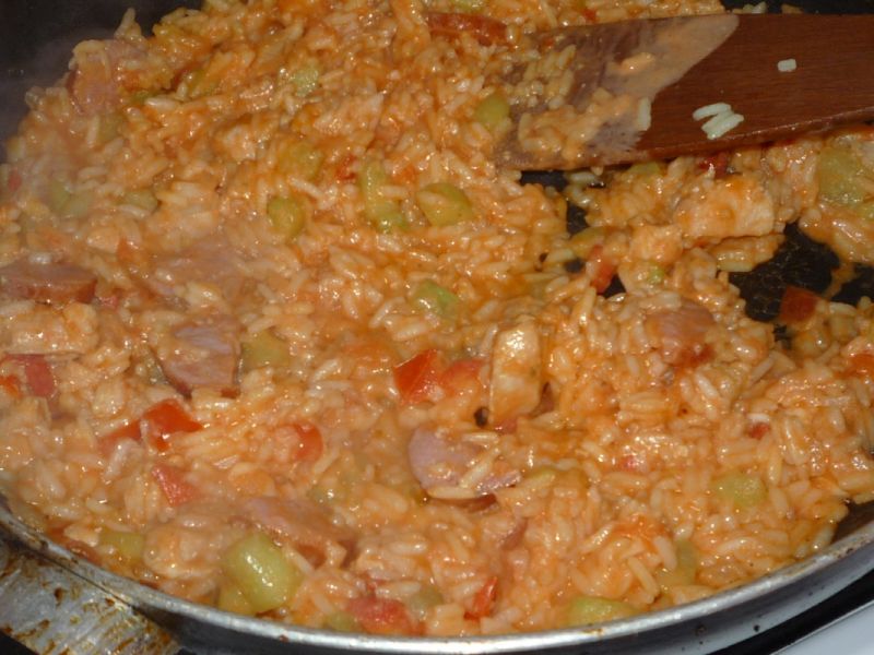 Filet z ryżem i warzywami