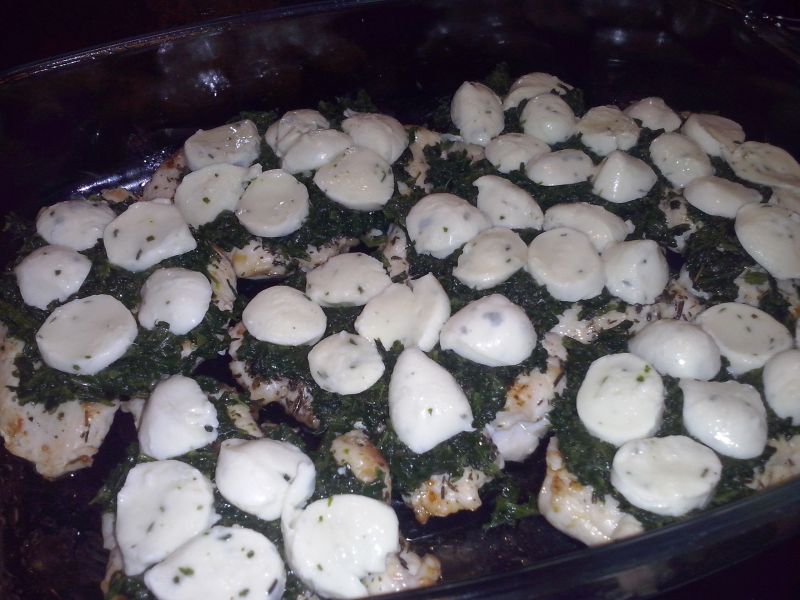 Filet z szpinakiem i mozzarellą