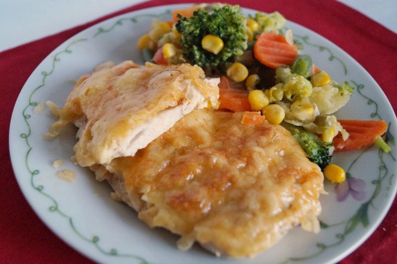 Filet zapiekany pod selerową pierzynką 