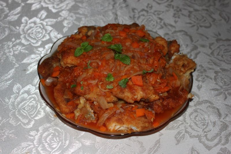 Filety drobiowe w occie Filety drobiowe w occie