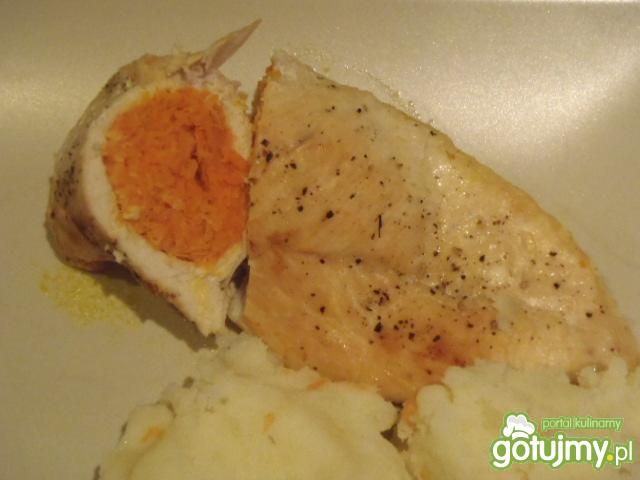 Filety faszerowane marchewką