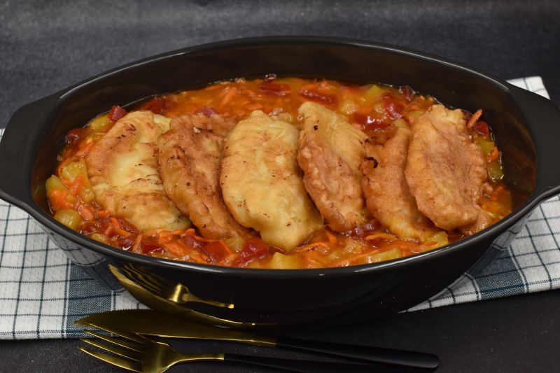 Filety kurczaka w sosie słodko kwaśnym Filety kurczaka w sosie słodko kwaśnym