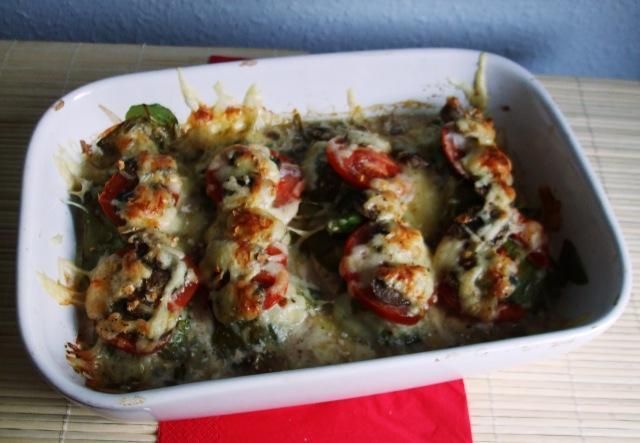 Filety kurczaka zapiekane z dodatkami