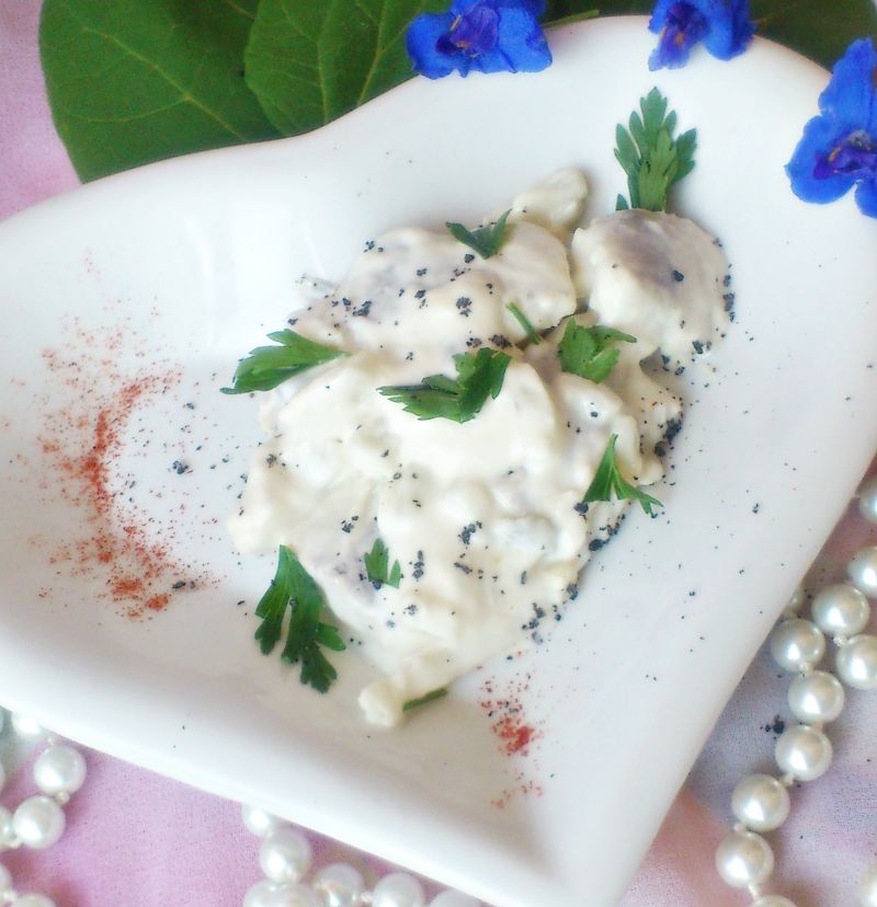 Filety śledziowe w sosie śmietanowym