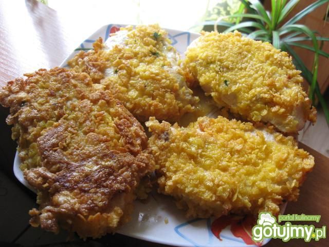 Filety w płatkach kukurydzianych Filety w płatkach kukurydzianych