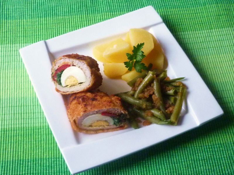 Filety z kurczaka faszerowane