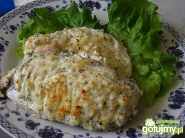 Filety zapiekane z serkiem ziolowym Filety zapiekane z serkiem ziolowym