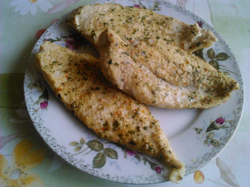 Filety ziołowe na parze