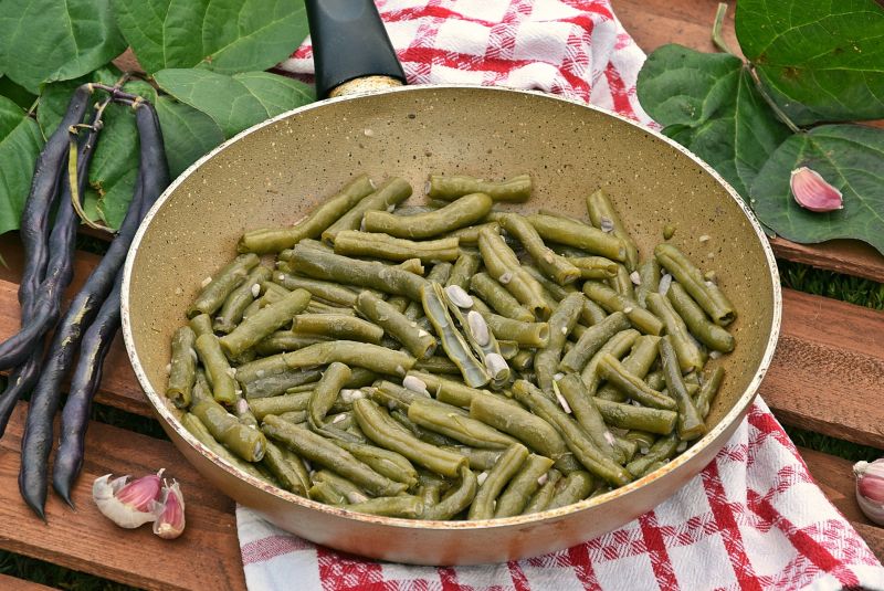 Fioletowa fasolka szparagowa