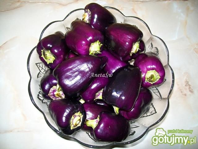 Fioletowa papryka marynowana