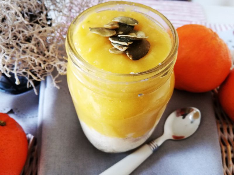 Fit deser z kaszy manny i mango Fit deser z kaszy manny i mango