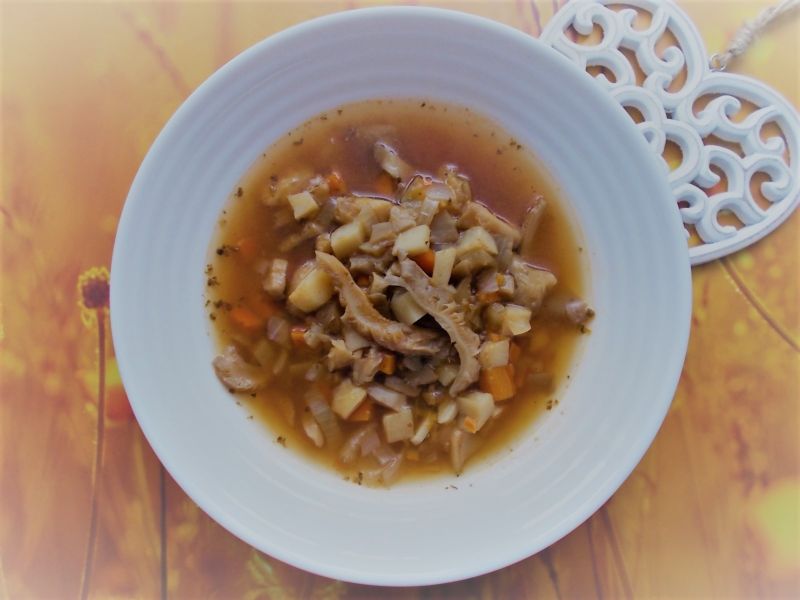 Flaczki z boczniaków Flaczki z boczniaków