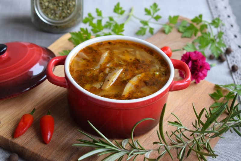 Flaczki z boczniaków Flaczki z boczniaków