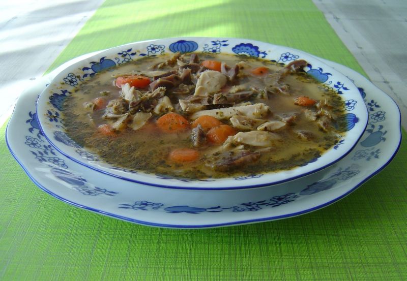 Flaczki z udek i żołądków drobiowych Flaczki z udek i żołądków drobiowych