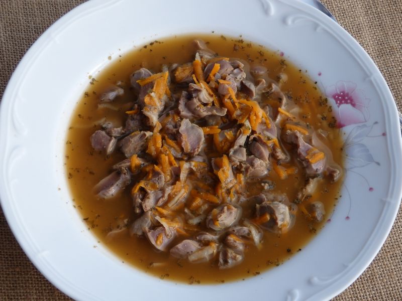 Flaczki z żołądków drobiowych