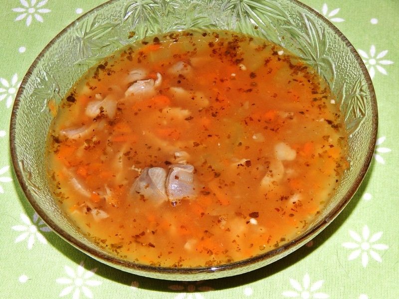 Flaczki z żołądków drobiowych