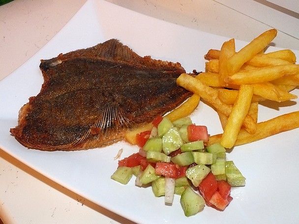 Flądra smażona z patelni Flądra smażona z patelni