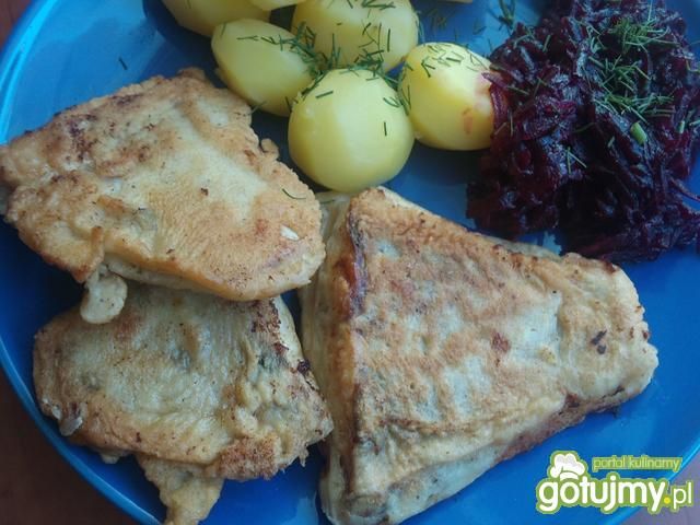 Flądra w cieście naleśnikowym