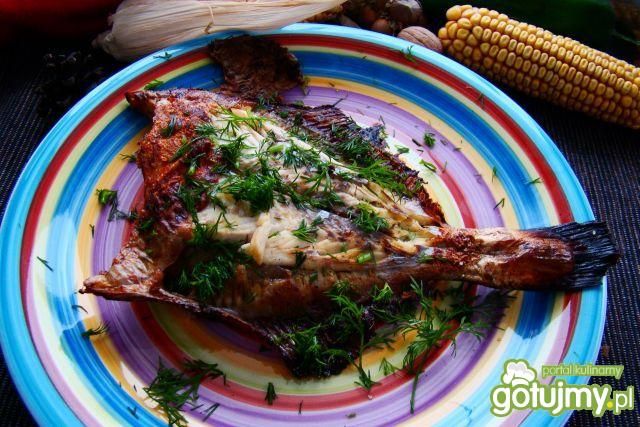 Flądra z masełkiem koperkowym 