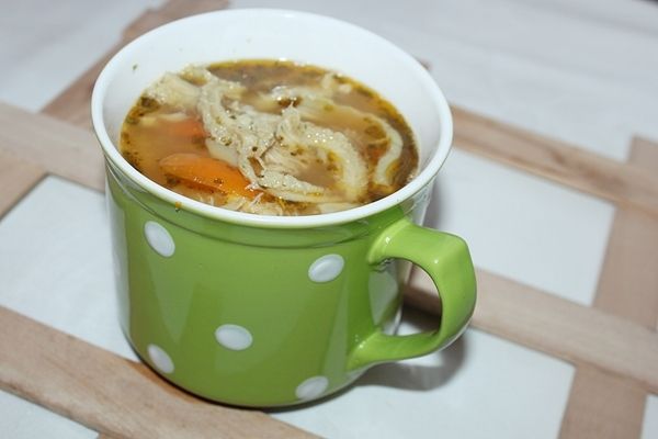 Flaki wołowe na bulionie 