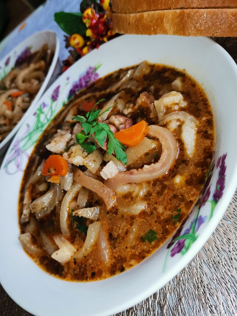 Flaki ze skór wieprzowych Flaki ze skór wieprzowych