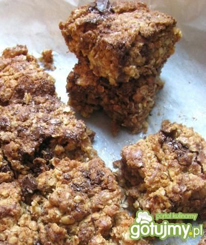 Flapjack- ciasto owsiane z czekoladą Flapjack- ciasto owsiane z czekoladą