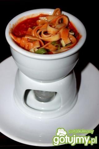 Fondue pomidorowo serowe