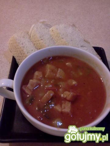 Forszmark z kiełbasą i ogórkiem kiszonym