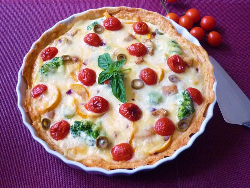 Francuska tarta z kurczakiem i warzywami Francuska tarta z kurczakiem i warzywami