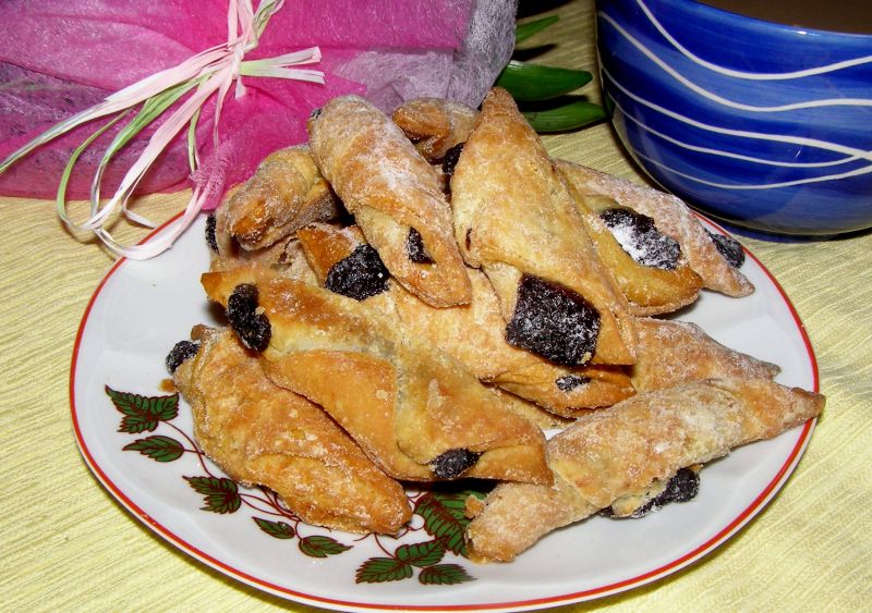 Francuskie ciastka z dżemem...