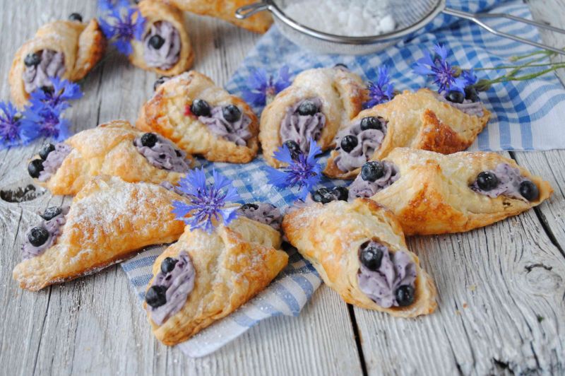 Francuskie jagodzianki Francuskie jagodzianki